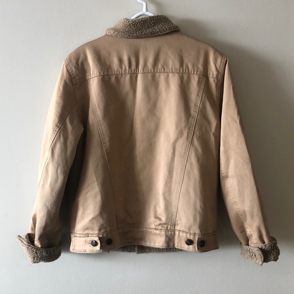 Sherpa edged tan jacket - Picture 3 of 4